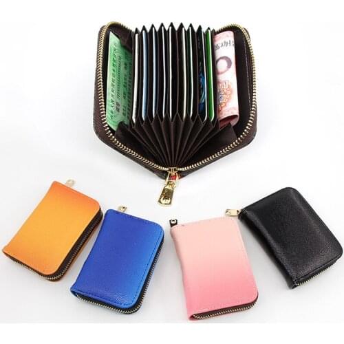 Women Zipper Card Holder Coin Change Pocket Money Bag Clutch Handbag Leopard Print Female Purse Wallets Walet