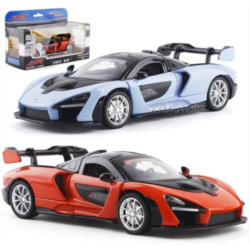 1:32 CaiPo For McLaren senna Supercar Diecast Car Model Toys Kids Gifts Sound light Pull back Blue/Orange/Black Metal,Plastic