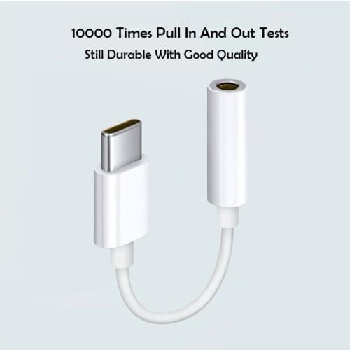 Realme TYPE C TO 3.5MM Earphone Adapter Noiseless Audio DAC Cable For Realme X50 X7 X3 7 Pro V15 X50m OPPO Reno 3 4 5 Pro Ace2