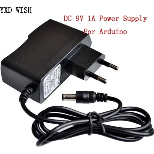 DC 9V 1A Power Supply Adapter AC 100V-240V Converter Adapter DC 5.5mm x 2.1mm For Arduino UNO R3 MEGA Power Supply 9 V Volt 1 A
