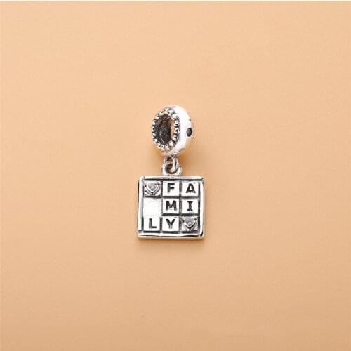 Authentic 925 Sterling Silver Charm New Family Game Night Charm Pendant Fit Pandora Women Bracelet & Necklace Diy Jewelry