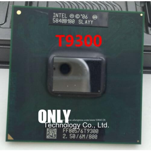 Free Shipping CPU laptop Core 2 Duo T9300 CPU 6M Cache/2.5GHz/800/Dual-Core Socket 479Laptop processor for GM45 PM45