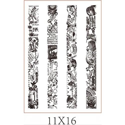 Background Transparent Clear Silicone Stamp/Seal for DIY scrapbooking/photo album Decorative clear stamp sheets B0179