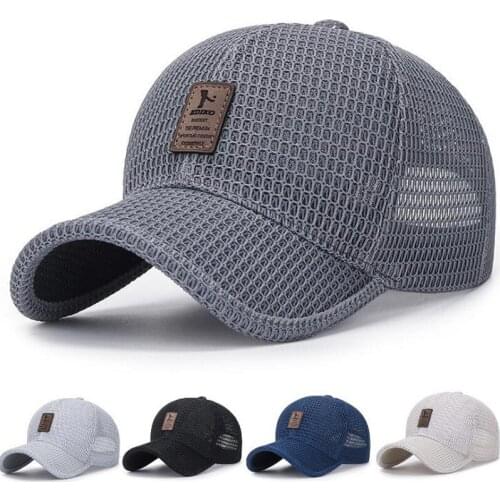 Summer Unisex Men fishing Baseball Caps Women Breathable Mesh Snapback Sun Protection Hats Casual sport Sunscreen Hats Wild Cap