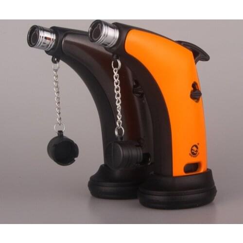 Compact Butane Jet Lighter Turbo Torch Windproof Lighter Gasoline Fire Spray Gun Metal Lighters GAS Cigarette Accessories