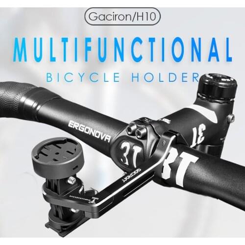 GACIRON H10 Mount Bracket Road Bike Aluminum alloy Multifunction Camera Bicycle computer Holder Adjustable Handleba