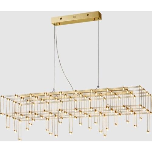 Silver Or Gold LED Chandelier Lighting Living Room Lobby Large Hanging Lamp Dining Bedroom Home Postmodern Luxury Chandeliers