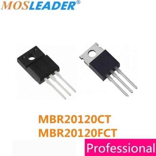 Mosleader 50PCS MBR20120CT TO220 MBR20120FCT TO220F MBR20120 20120 20A 120V Schottky High quality