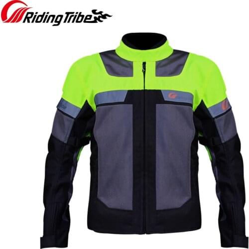 Men Motorcycle Jacket Summer Waterproof Breathable Anti-collision Wear resistance Riding Motorbike Rider Protective Coat JK-42