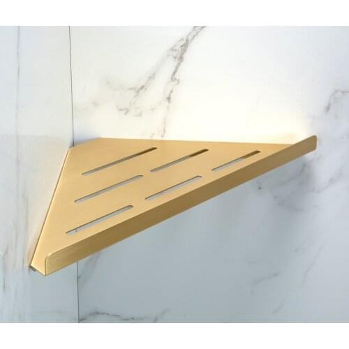 Collalily Nordic gold Brass Modern Design Wall Door golden Robe Hook Rack geometric room bathroom Corner KITCHEN Rail Decor