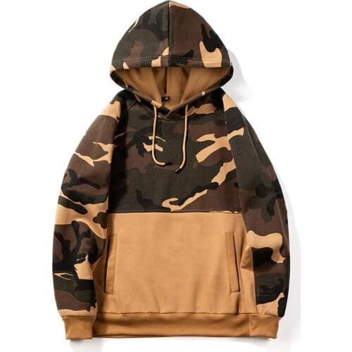 Ymwmhu New Arrival 2021 Womens Hoodies Long Sleeve Hooded Sweatshirt Camouflage Loose Winter Warm Hoody Euro Size Clothes