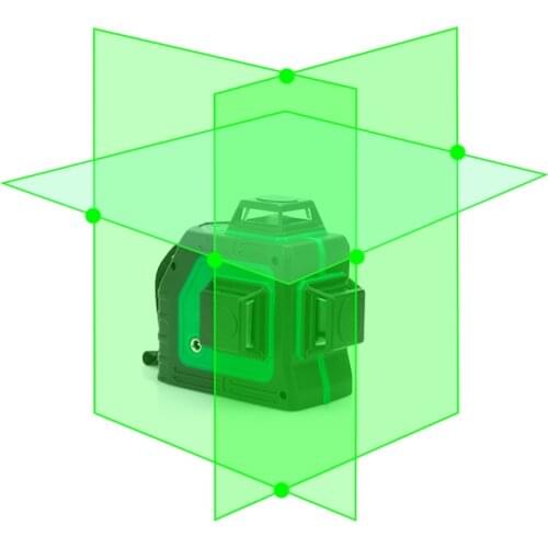 New Leter 3d Self Leveling Green Laser Level 360 Degree 12 Lines