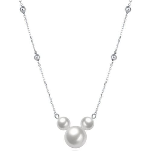 Rolilason 925 sterling silver pearl necklace pendant fashion elegant party gift for women exclusive sp92