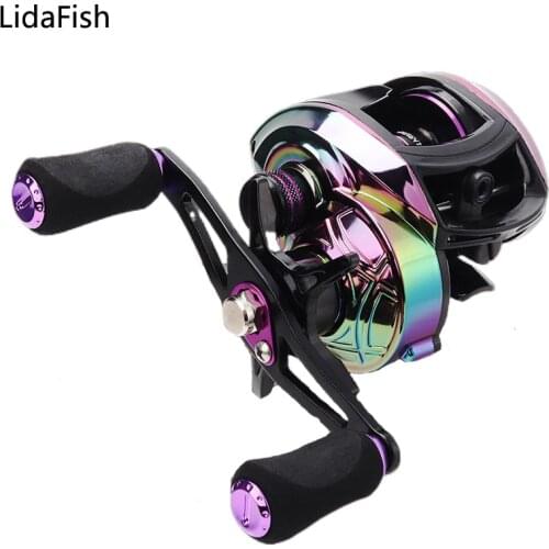 Lidafish New Colorful Baitcasting Fishing Reel Magnetic Brake System 8KG Max Drag Casting Reel Fishing Coil
