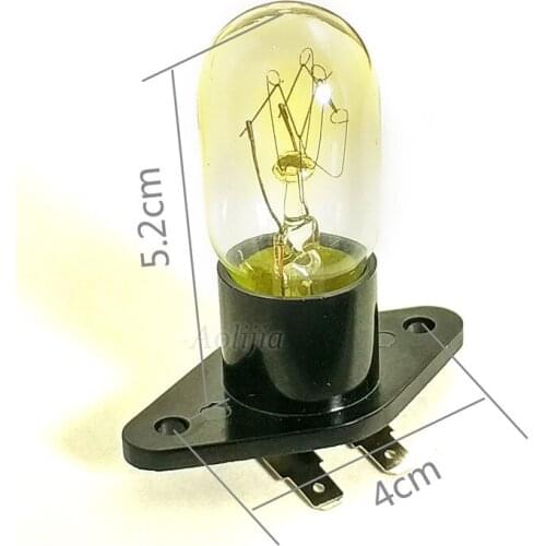 Microwave oven bulb vintage 20w Panasonic Midea LG microwave oven accessories with plastic lamp holder integrated bulb