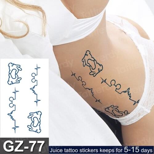 Long lasting juice tattoo temporary waterproof tattoo hand body art tatoo love heart scorpion tattoo waterproof tatoo woman new