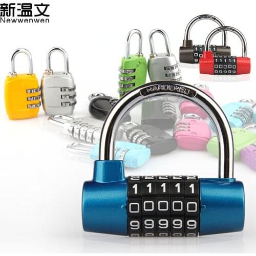 Alloy 4/5 Digit Combination Password Lock Zinc Alloy Security Lock Suitcase Luggage Coded Lock Padlock