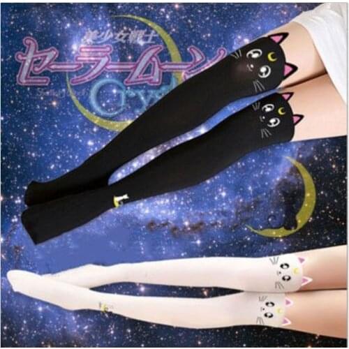 High quality Cheap Moon Cosplay Cats Luna Crystal Artemis Cosplay Accessory Women Tight Pantyhose Drop shipping Stockings
