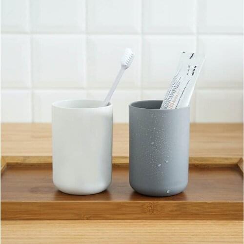 1PCS Eco-friendly Thick Circular Water Cups Toothbrush Holder Washing Home Bathroom Tooth Brush Storage Organizer Washing Cup
