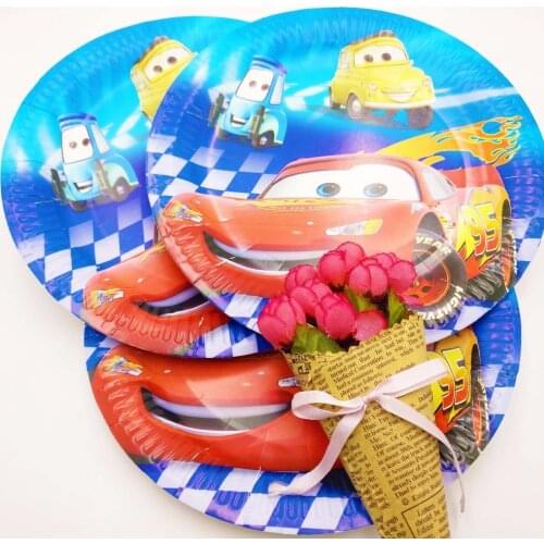 10pcs/set 7inch Disposable Plate Children Party Supplies Kid Birthday For Kid Birthday Party Decoration
