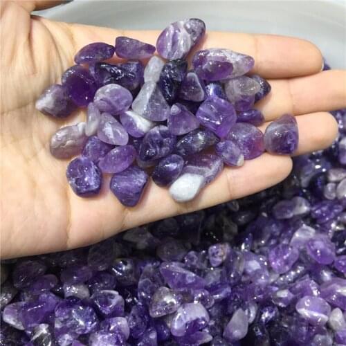100g natural stones and minerals dream amethyst crystal tumbled crystal for fish tank aquarium garden home decoration wholesale