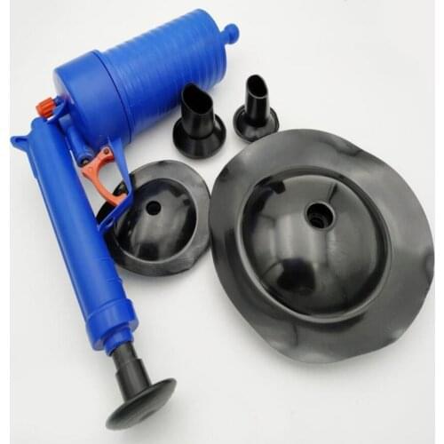 5IN1 Air Pressure Type Toilet Plunger High Pressure Air Blaster Pipeline Cleaning Tool Sewer Drain Water Tank Pipe Dredge 10720E