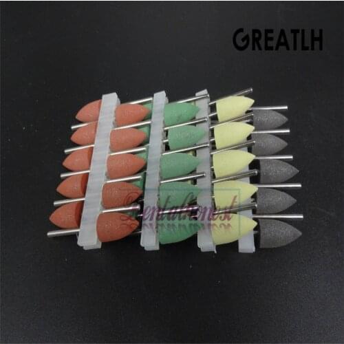 2.35mm Diamond polishing Burs Dental Lab Supplies 40pcs Mixed Dental SILICONE polisher