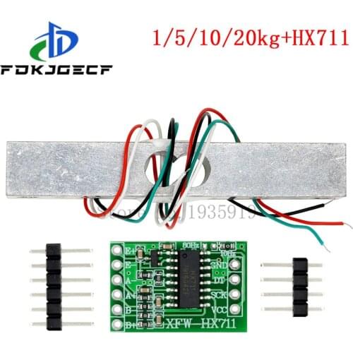 Digital Load Cell 1KG 5KG 10KG 20KG HX711 AD Module Weight Sensor Electronic Scale Aluminum Alloy Weighing Pressure Sensor