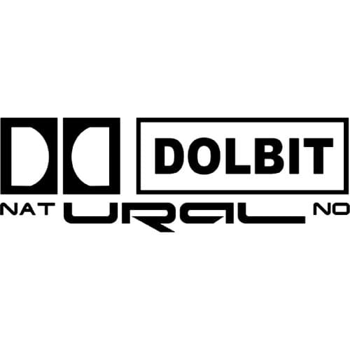 DOLBIT NATURAL NO Interesting PVC Car Decoration Accessories Stickers Creative Waterproof Sunscreen Black/white,30cm*10cm