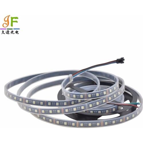 50M 4 in 1 RGBW Flexible LED Strip SMD 5050 RGB+Warm/Cool White Black/White PCB 4 color in 1 LED Chip 60LED/m IP67 DC12V/24V