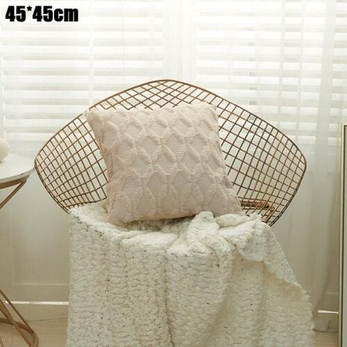 50*50cm 1x Pillow Case Material Polyester Geometric Diamond Block Room, Bedroom, Study, Office, Cafeteria