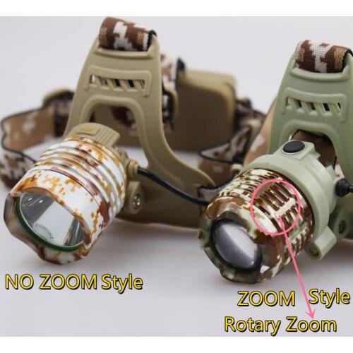 Drop Shipping ZOOM Headlamp XML-T6/L2 LED Headlamp Fishing Headlight Hunting light Camping Torch lantern Flashlight
