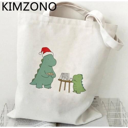 Dinosaur shopping bag shopping canvas eco shopper bolsas de tela cotton bag bolsa compra tote net bolsas ecologicas sacolas