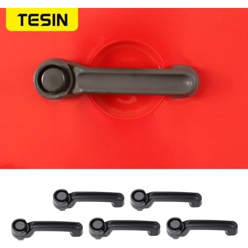 TESIN ABS Car Exterior Door Handle Assembly Decoration Cover Stickers for Jeep Wrangler JK 2007-2017 2/4 Door Car Accessorie