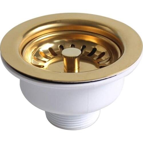 High Quality Stainless Steel Golden Kitchen Sink 304 Stainless Steel Drain Sink filter Wash Basin Drainer