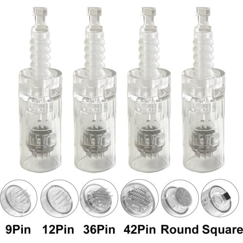 50pcs Bayonet Cartridge Replacement 9 pin / 12 pin / 36 pin / nano needle For Derma Pen Micro Tattoo microneedle MTS Dr.pem MYM