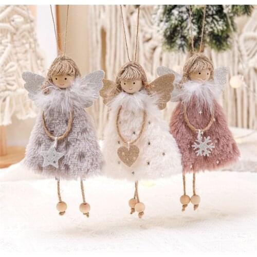 2022 New Year Gift Cute Christmas Angel Doll Xmas Tree Ornament Noel Deco Christmas Decoration for Home Natal Navidad 2021Decor