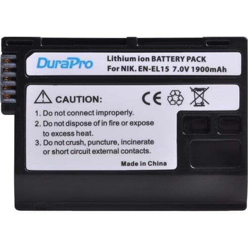 1pc 1900mAh EN-EL15 EN EL15 Rachargeable Camera Battery For Nikon D600 D610 D600E D800 D800E D810 D7000 D7100 D750 V1 MH-25