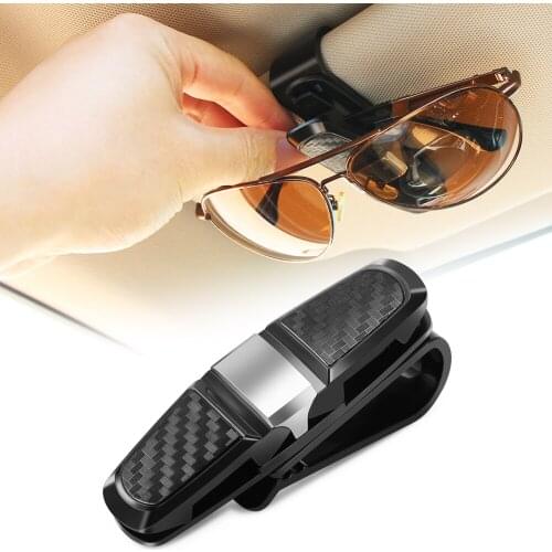 Car Sunglasses Holder Clip Car Glasses Cases Portable for jeep renegade wrangler compass fiat 500 dodge ram Chrysler 300 c