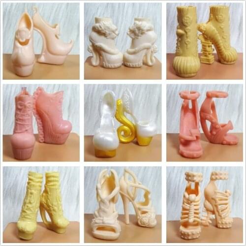 Shoes Bandage Bow High Heel Sandals Cute Heels Colorful For Monster High School Toy Fashion