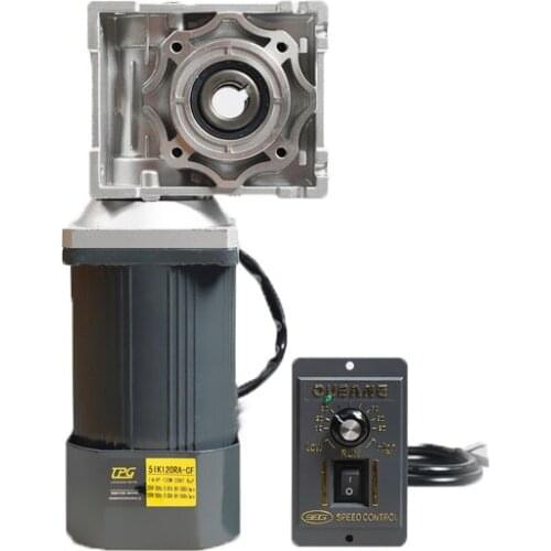 RV50 140W 220V speed motor with turbine right angle reducer + speed governor