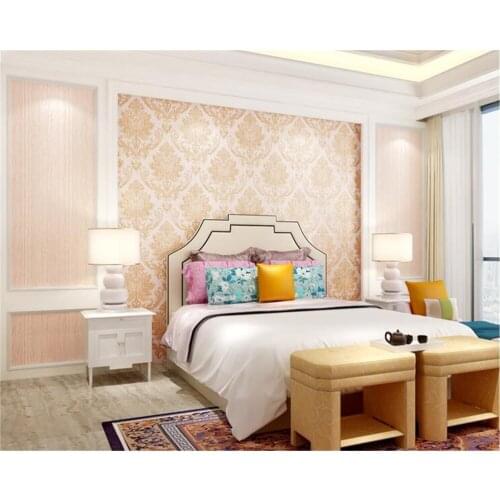 Beibehang European nonwoven 3d wallpaper atmospheric pressure modern simple living room TV background papel de parede wallpaper