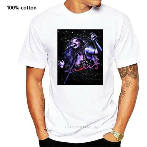 JANIS JOPLIN Kozmic Blues T SHIRT S-M-L-XL-2XL New Official Get Down Art Merch White O Neck Cotton T-Shirt