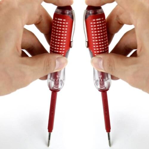 100-500V Voltage Indicator Cross & Slotted Screwdriver Electric Test Pen Durable Insulation Electrician Home Tool