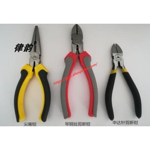 Piano tuning maintenance tools steel wire cutting pliers diagonal pliers shenda needle pliers needle nose pliers manganese steel