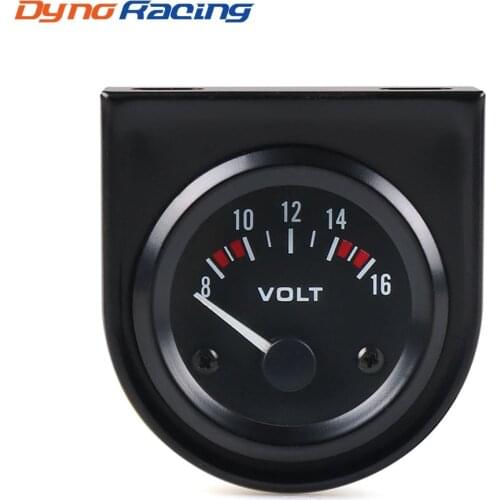 Volt meter 2" 52mm Universal 8-16 Volts meter White Led volt gauge Car meter Racing meter YC10007