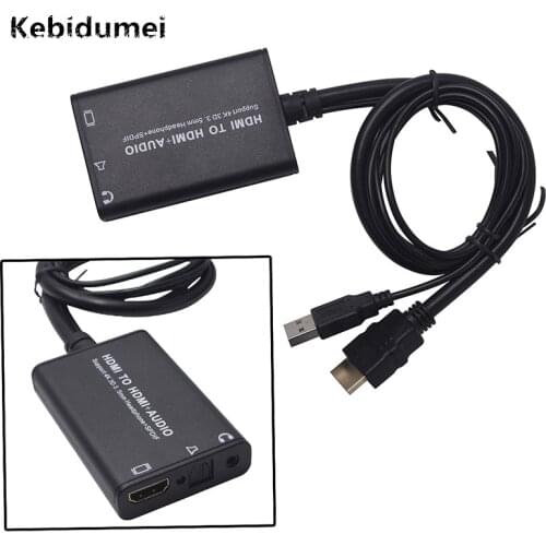 Audio Converter adapter Cable HDMI-compatible with USB cable audio SPDIF For Xbox PS3 PS4 PC Laptop TV Box to Projector