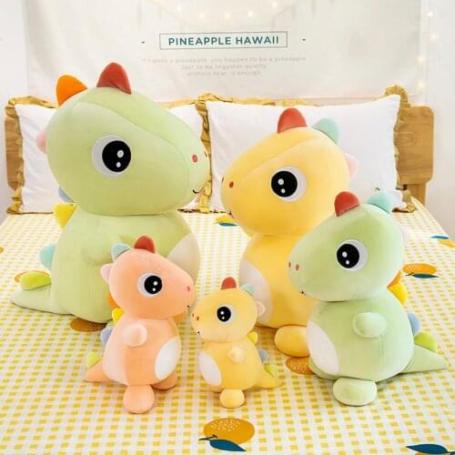 Kawaii Dinosaur Plush Toy Stuffed Animals Doll Plushies Girls Boys Baby Kids Children Birthday Gifts Home Room Decor