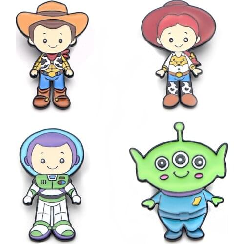LT1087 Anime Toy Story Enamel Pin Movie Bag Lapel Pin Cartoon Holiday Badge backpacks Decoration Jewelry Gift Accessories