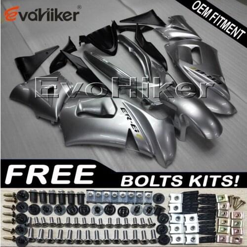 Motorcycle bodywork kit for 650R ER6f 2006 2007 2008 silver ER-6f 06 07 08 ABS plastic motor Fairings kit